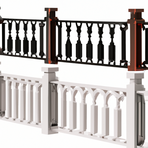 מגוון חומרי מעקה שונים למרפסת המציגים את המשיכה האסתטית שלהם