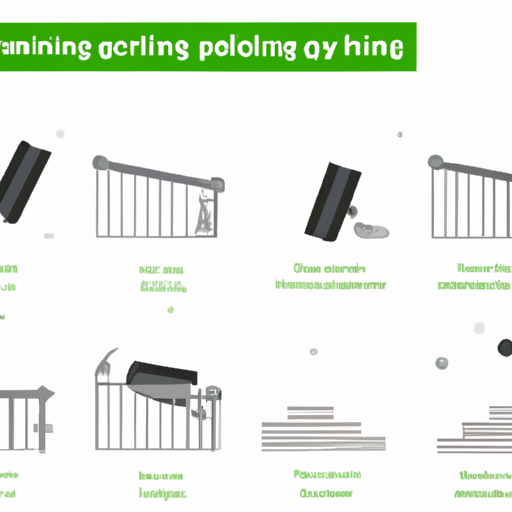 המחשה שלב אחר שלב של תהליך התקנת המעקה